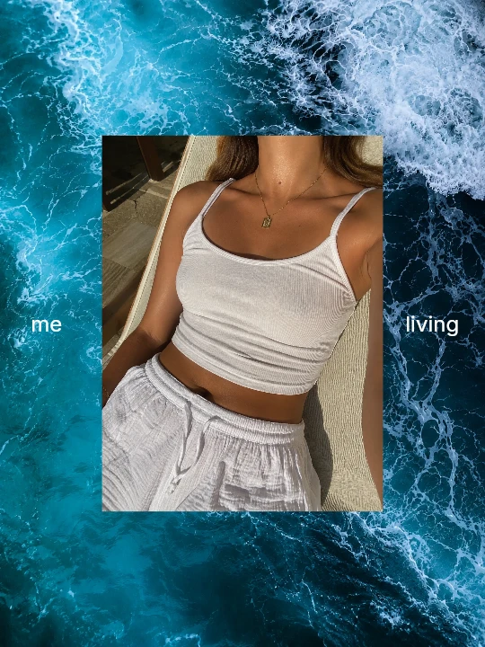 Summer living collage template preview