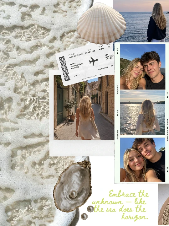 Ocean collage template preview