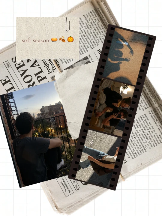 Ribbon collage template preview