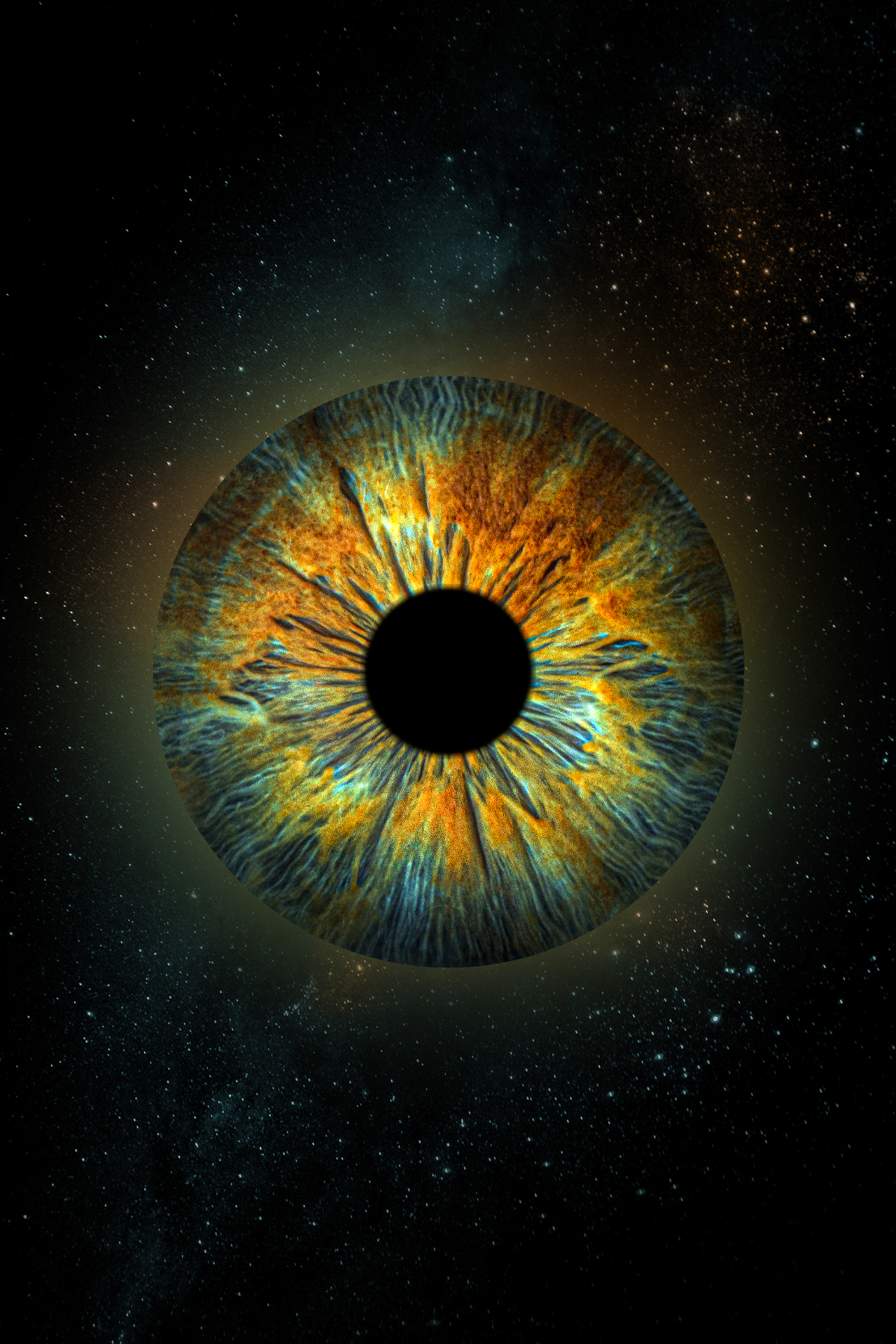 1 iris - Collarette effect