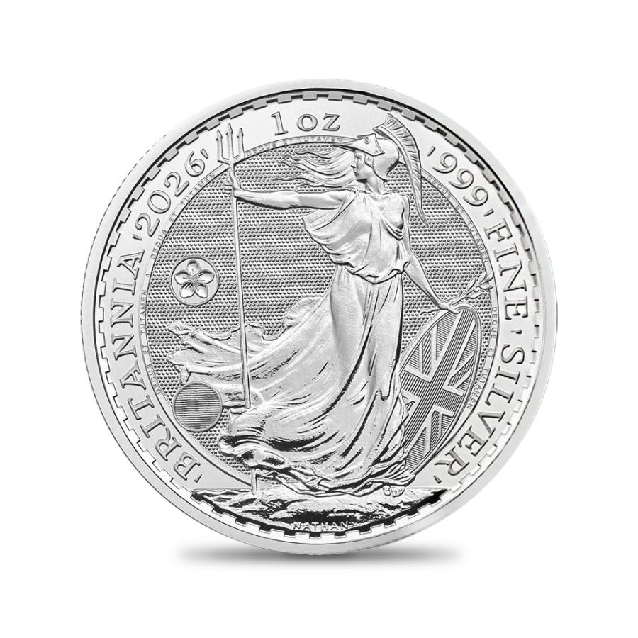 Japanese Britania Sliver Coin Sakura Privy