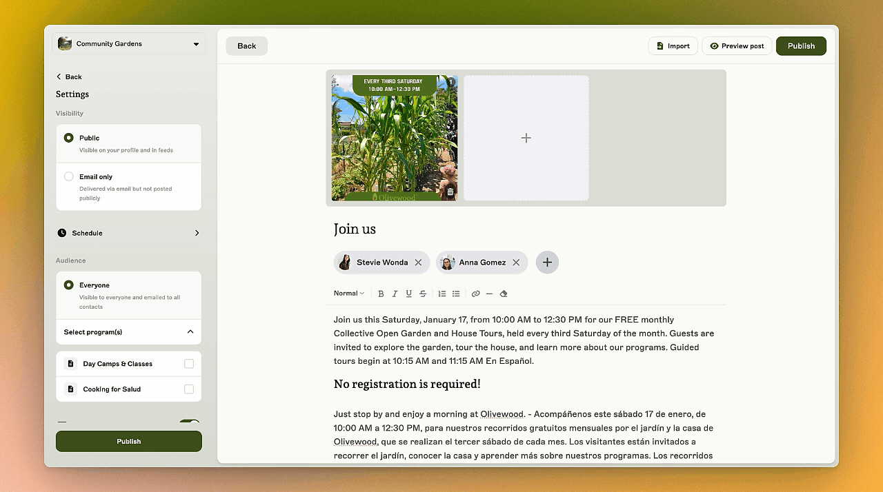 Publish once, reach everyone