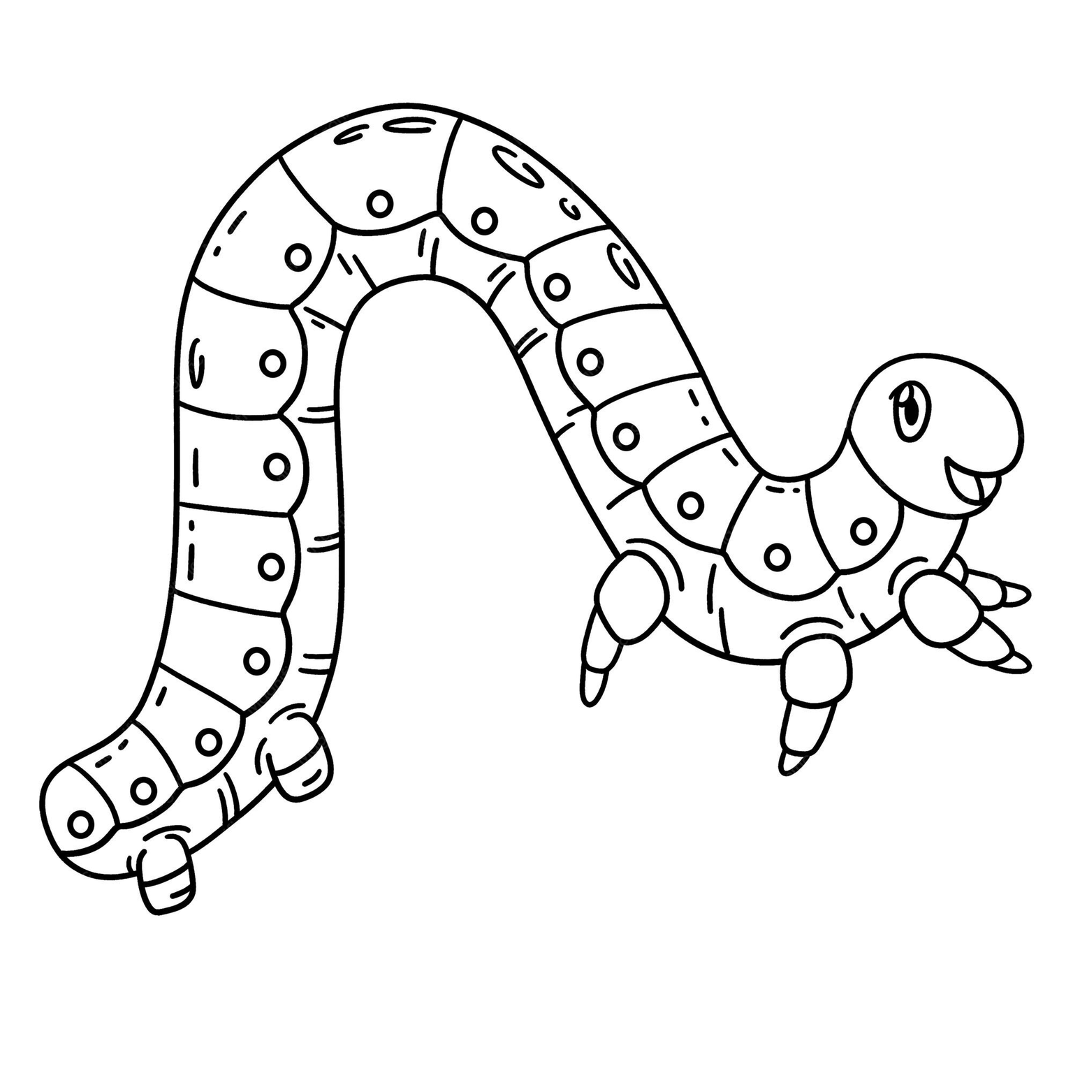 Crawling Caterpillar coloring page