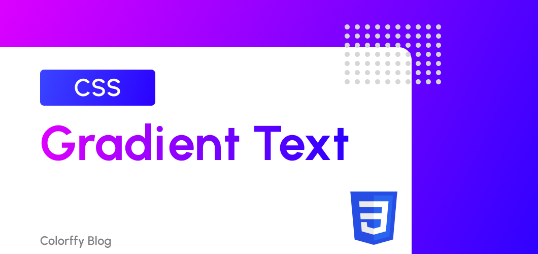 Gradient text using CSS 