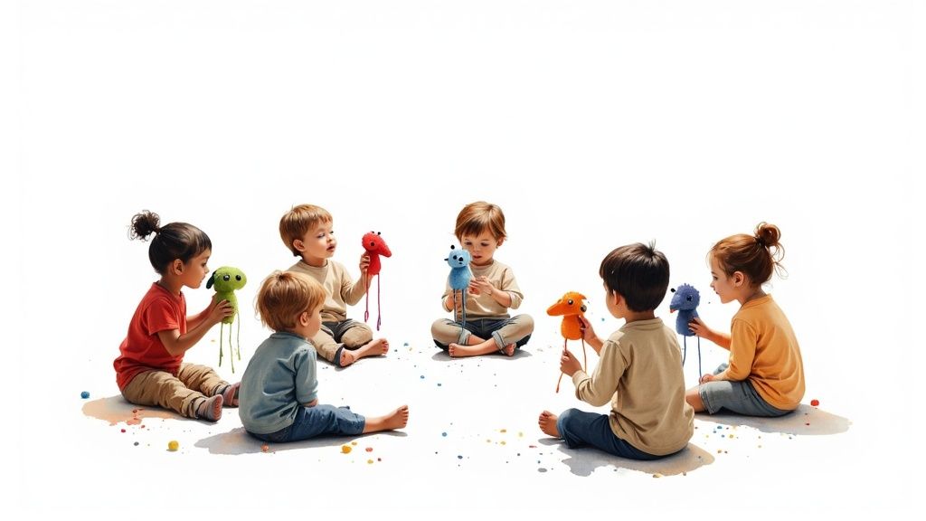 Story Circle with Puppets