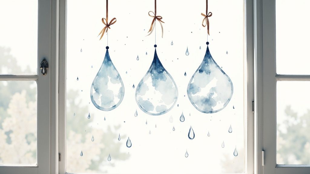 Raindrop Suncatchers