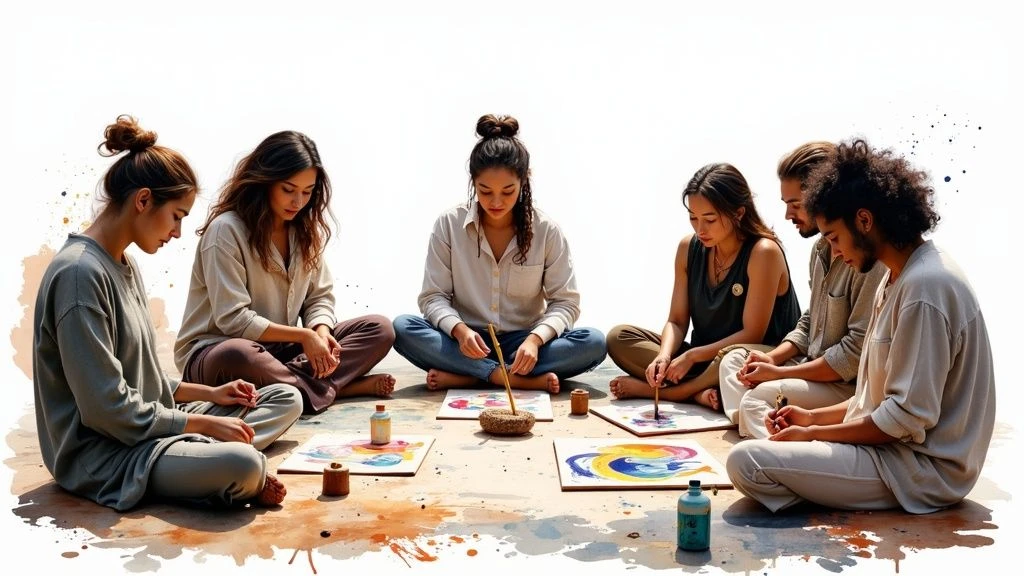 Transform Your Group Therapy: 7 Powerful Art Therapy Group Activities