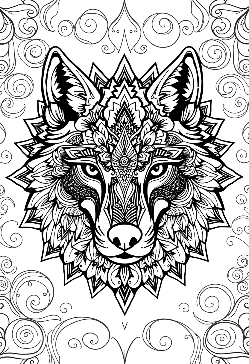 Sample page 1 from Animal Mandalas