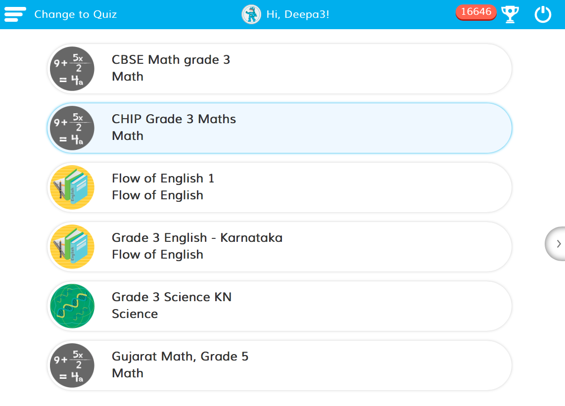Learn App Course List