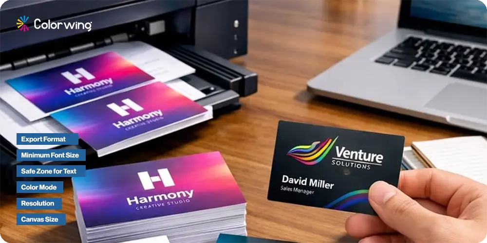 business card design setup guide print-ready-business-card-files