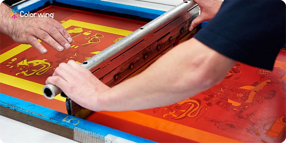 Silk screen process Screen printing techniques