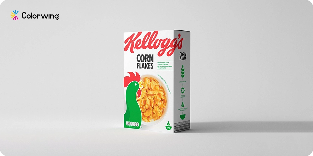 Cereal box width and height