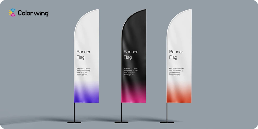 custom feather flags
