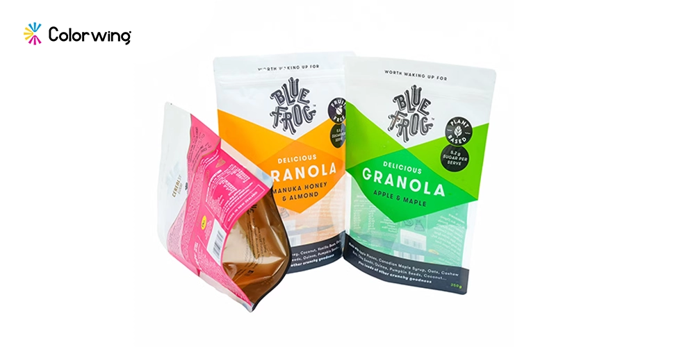 tear notch resealable option zipper closure packaging bags