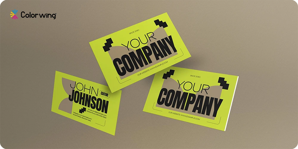 Professional card size Branding with cards