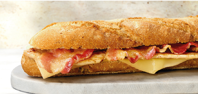 Bocadillo de Bacon y queso