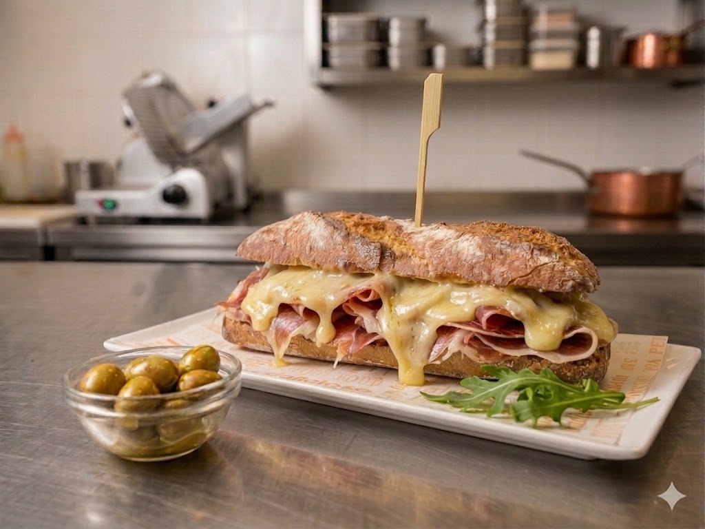 Bocadillo de jamón y queso