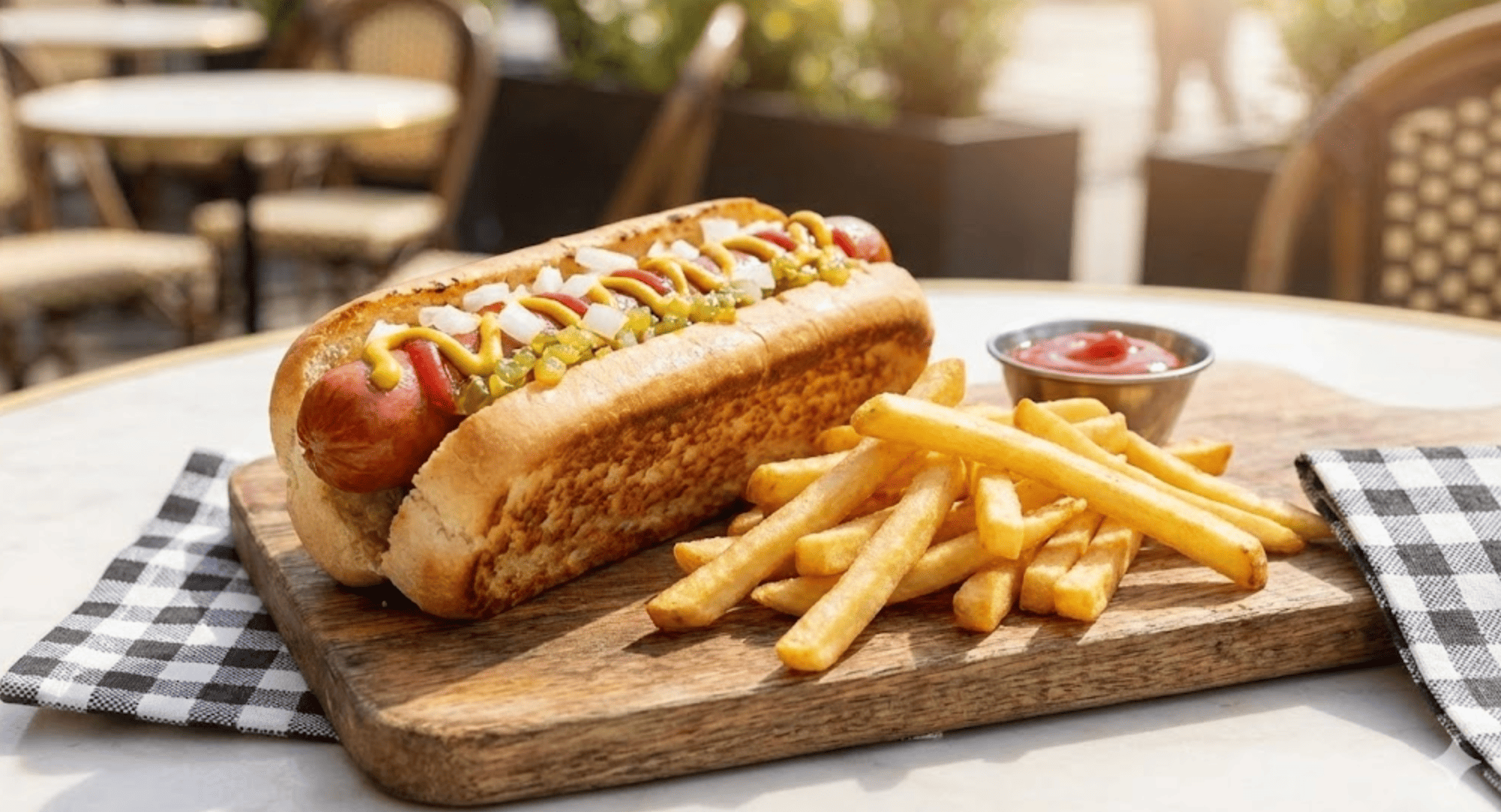 1 Hot dog + papas francesa