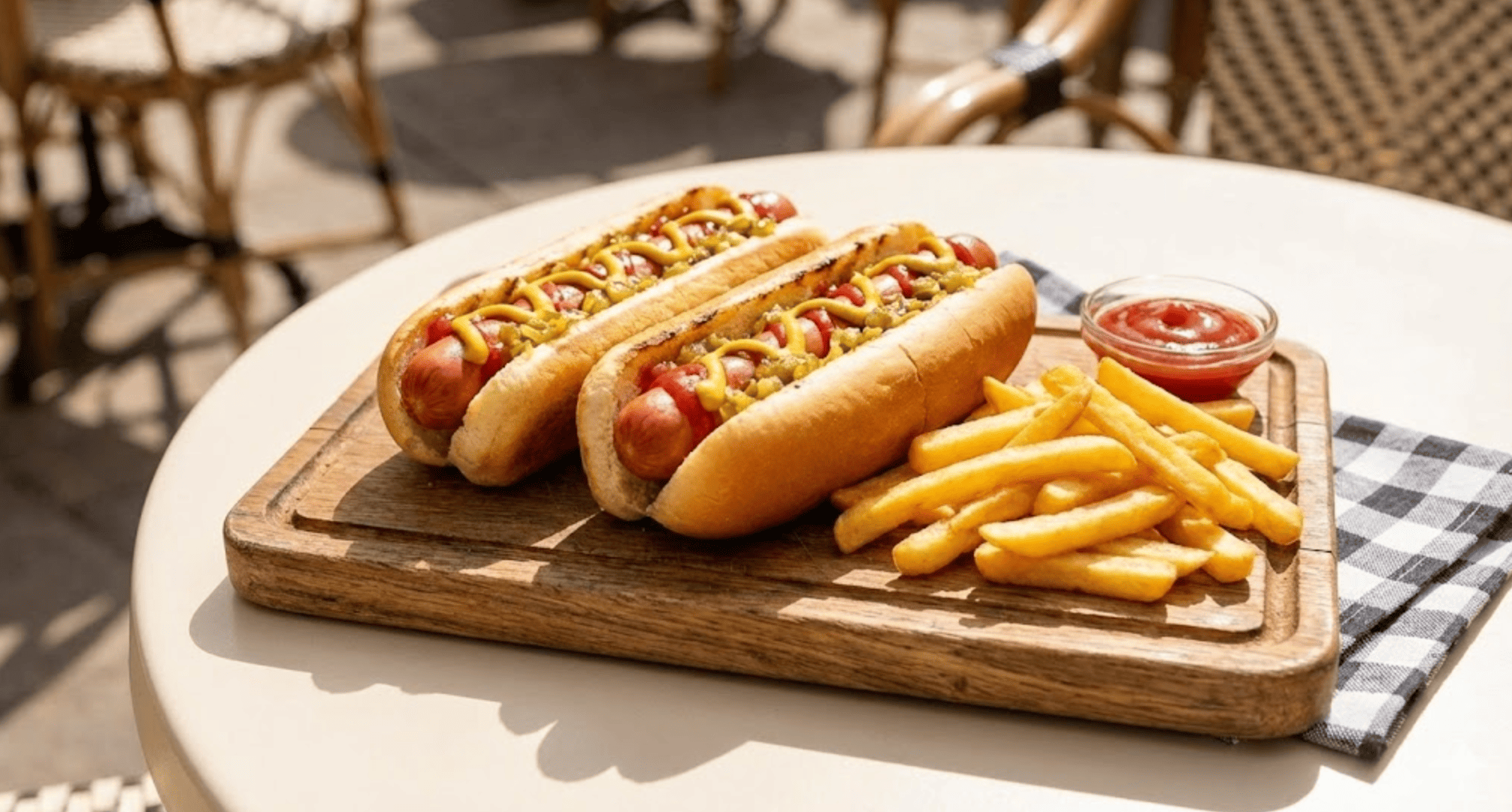 2 Hot dog + papas francesas 
