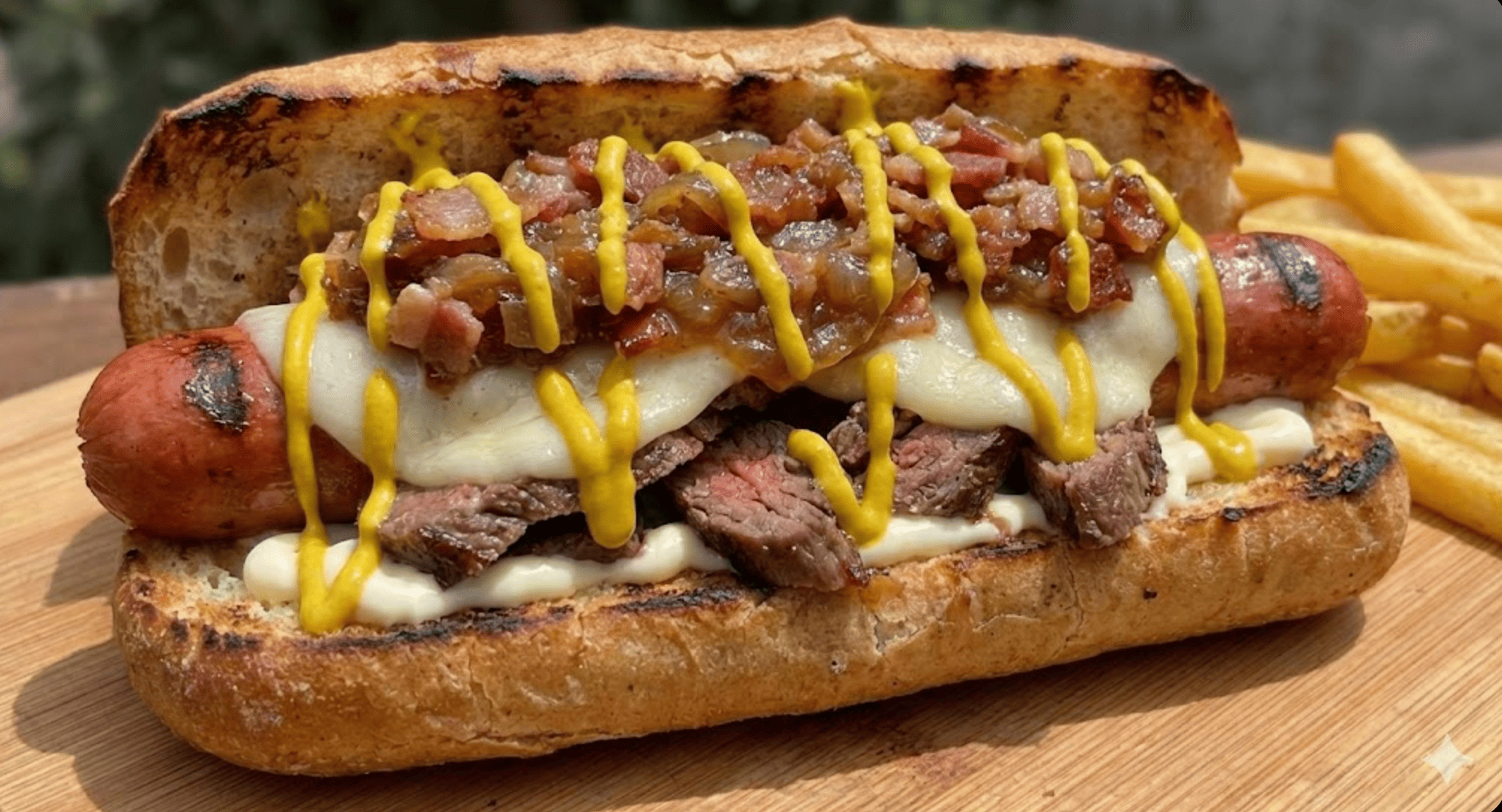Hot dog con Arrachera 