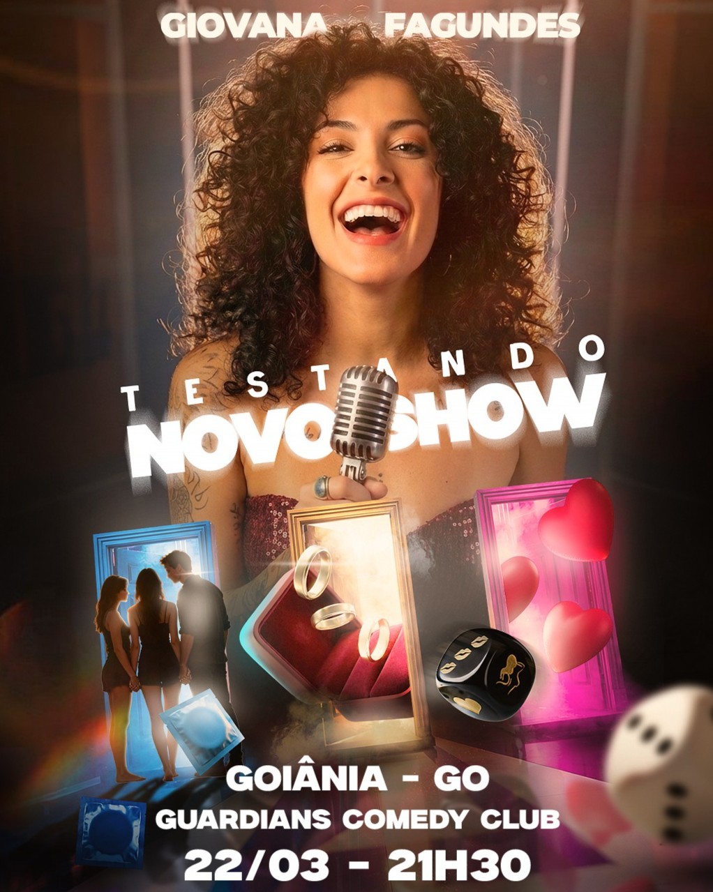 Giovana Fagundes em Testando novo Show