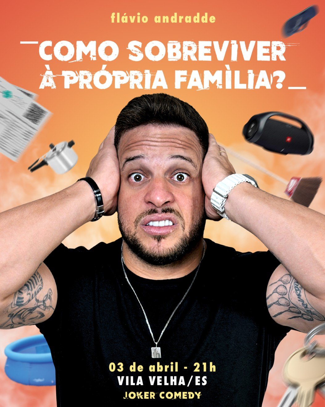 Flávio Andradde em Como Sobreviver à Própria Família?”