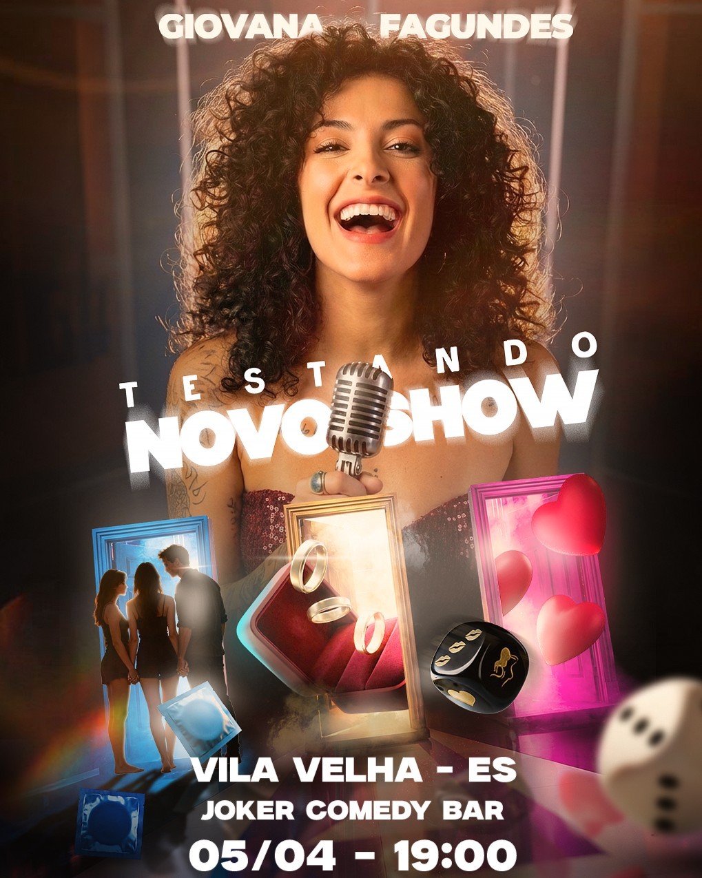 Giovana Fagundes no Joker Comedy