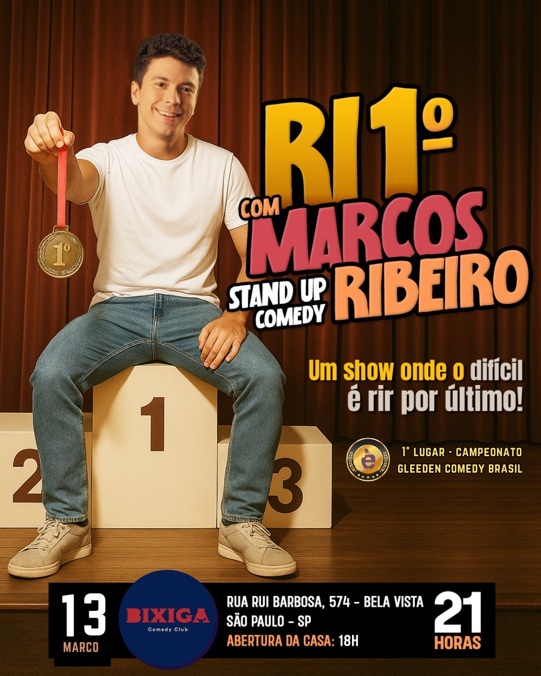 Ri Primeiro com Marcos Ribeiro - Stand Up Comedy