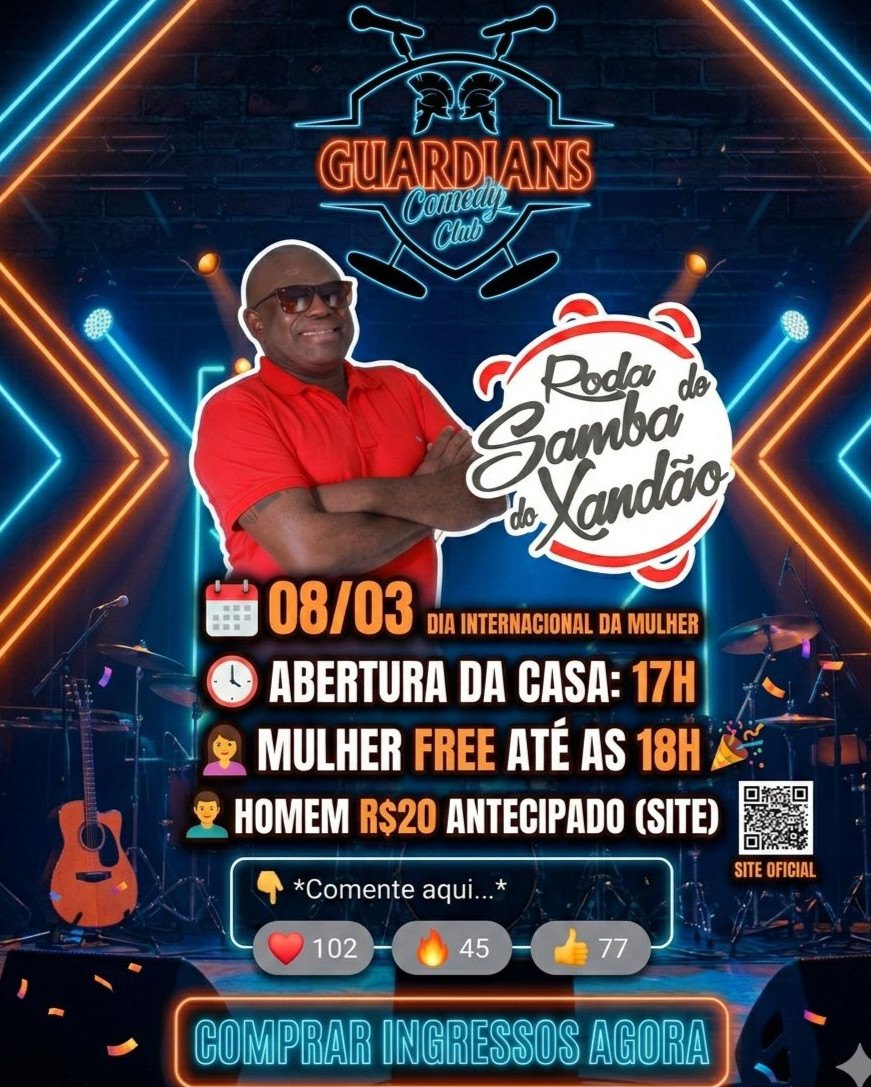 Roda de Samba do Xandão celebra o Dia Internacional da Mulher