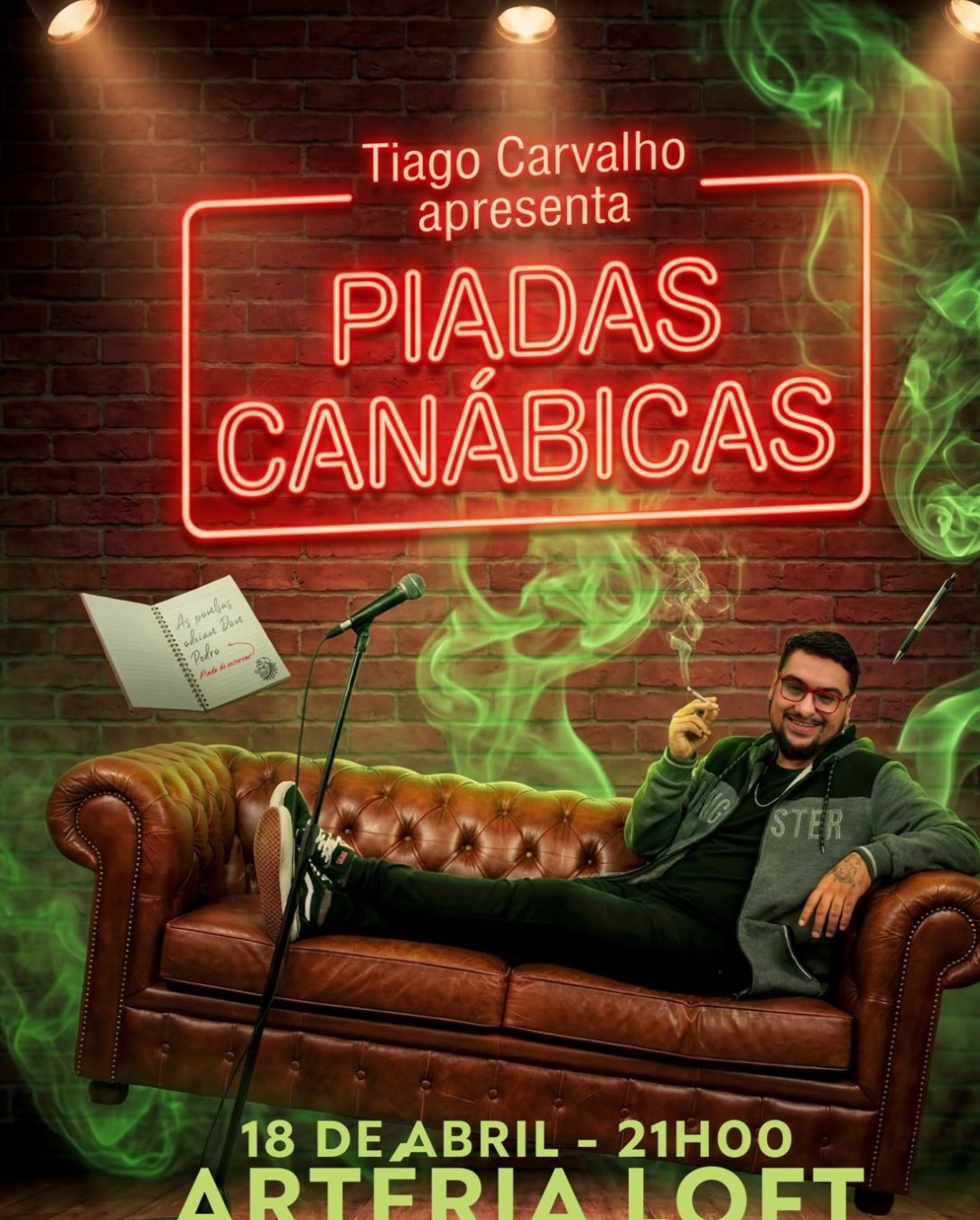 PIADAS CANÁBICAS COM TIAGO CARVALHO