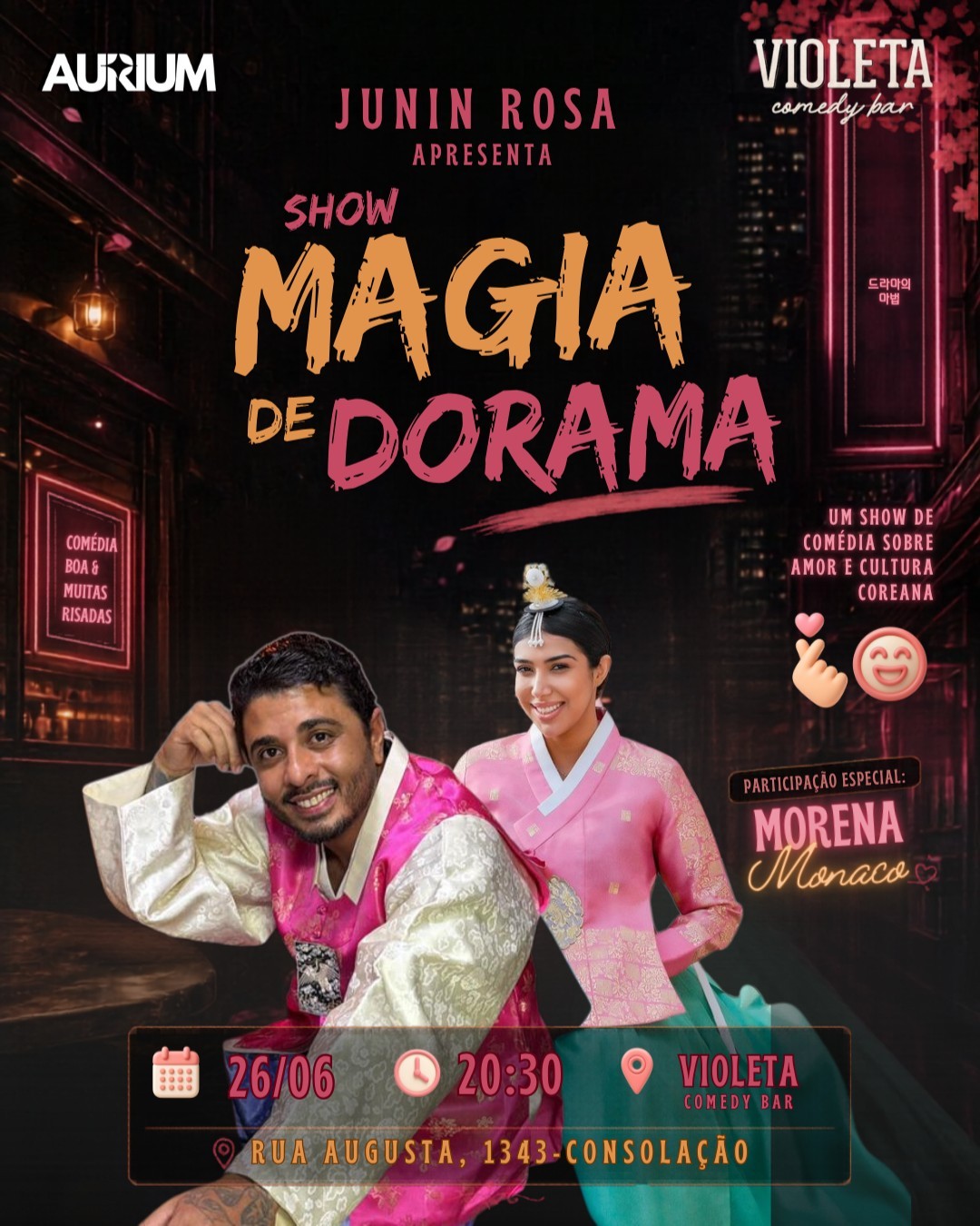 A MAGIA DO DORAMA - Show de comédia sobre amor e cultura coreana