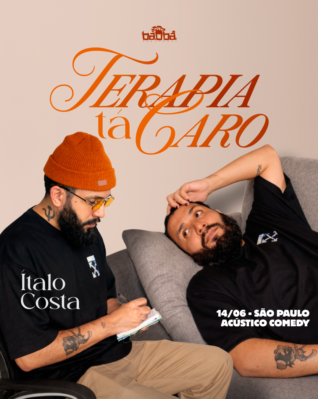 Ítalo Costa Stand Up - Terapia Tá Caro | São Paulo - Acústico Comedy