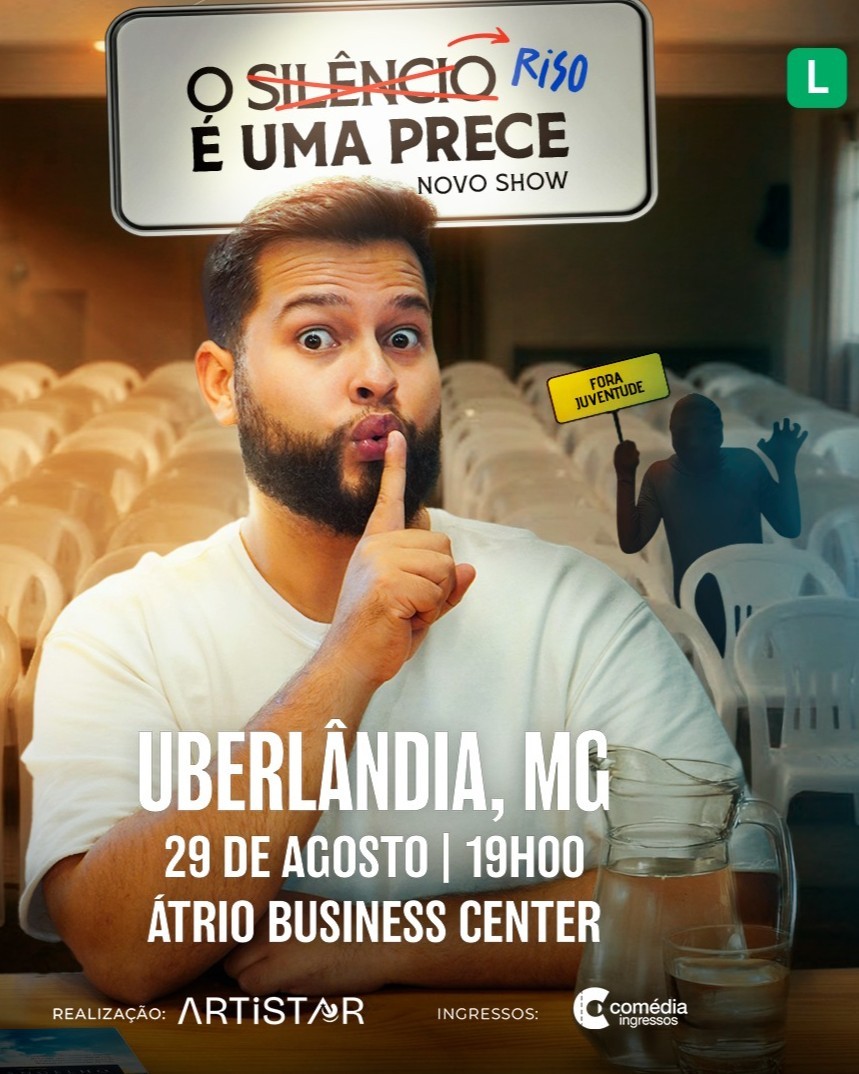 Leo Ritter O Riso é uma prece em Uberlândia