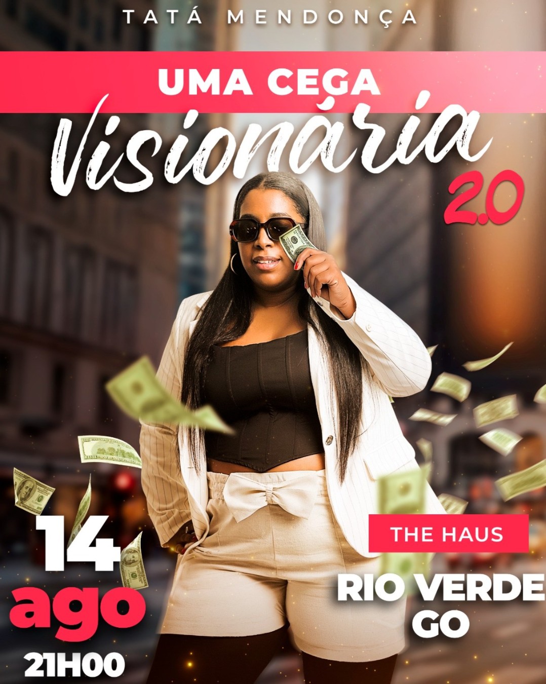 Tatá Mendonça uma Cega Visonária 2.0 em Rio Verde