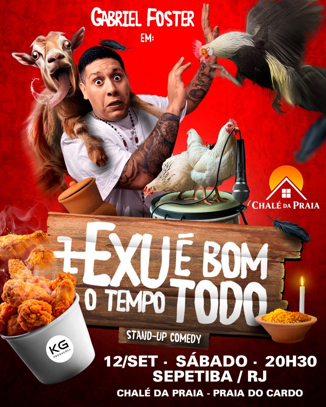 GABRIEL FOSTER em EXU É BOM O TEMPO TODO - Stand Up Comedy em Sepetiba/RJ