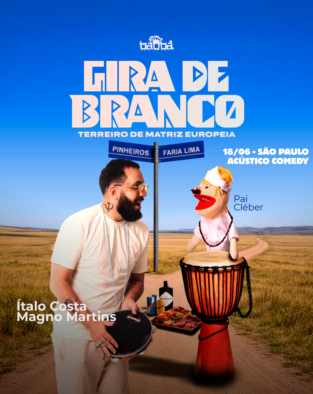 Pai Cleber em Gira de Branco | São Paulo - Acústico Comedy