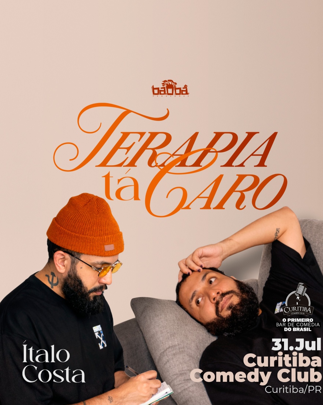 Ítalo Costa Stand Up - Terapia Tá Caro | Curitiba - Curitiba Comedy