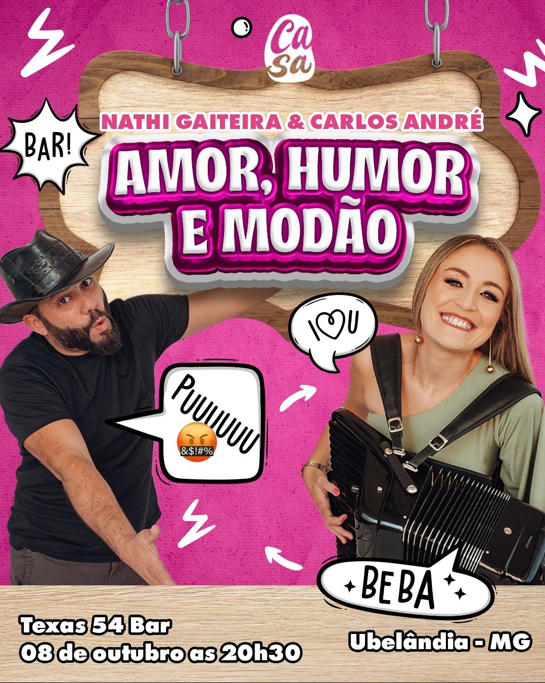 AMOR - HUMOR E MODÃO EM UBERLANDIA - MG