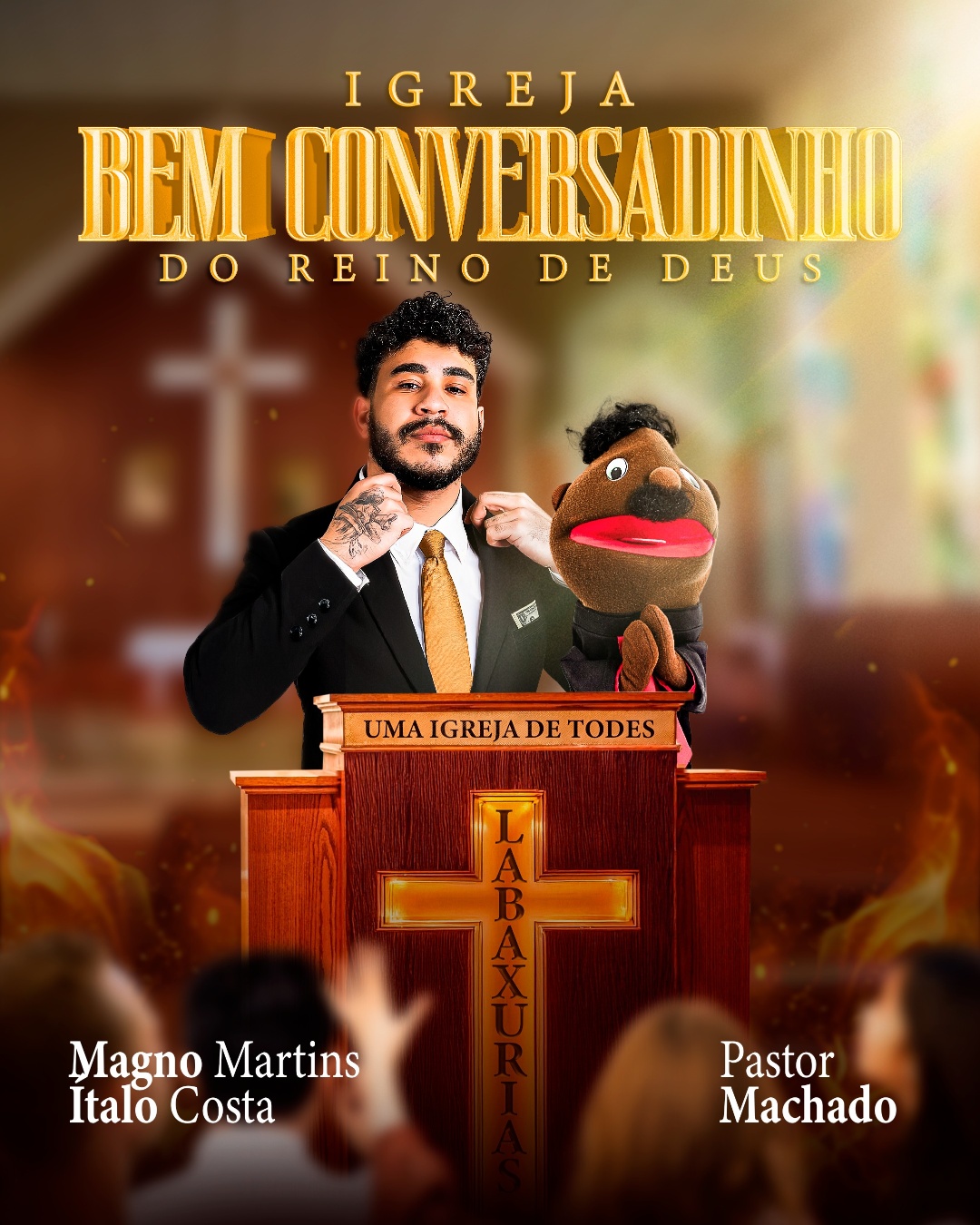 Pastor Machado em Igreja Bem Conversadinho do Reino de Deus | São Paulo - Acústico Comedy