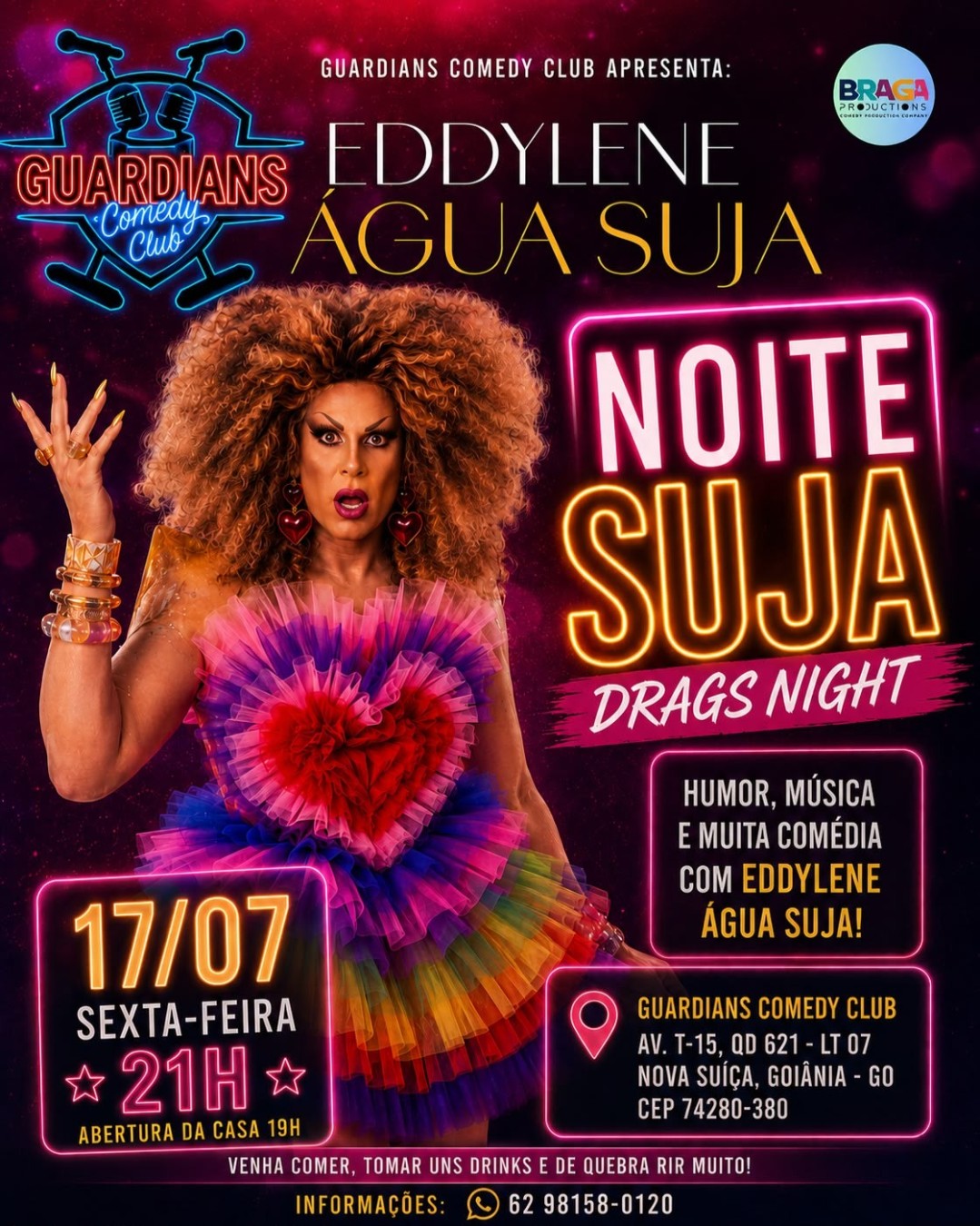 Eddylene Água Suja em Noite Suja – Drags Night