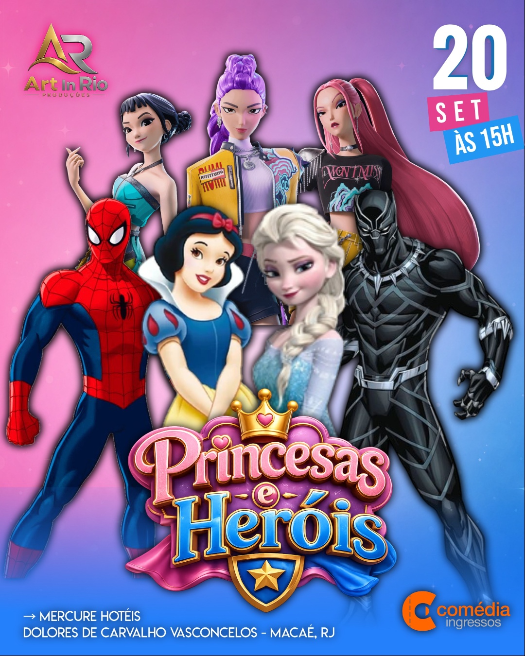 Princesas & Heróis - Espetáculo Infantil