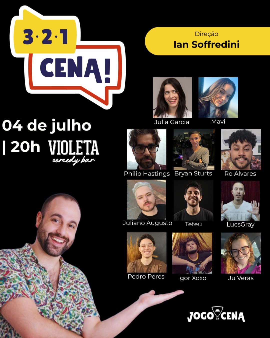 3,2,1... CENA! - Show de Improviso