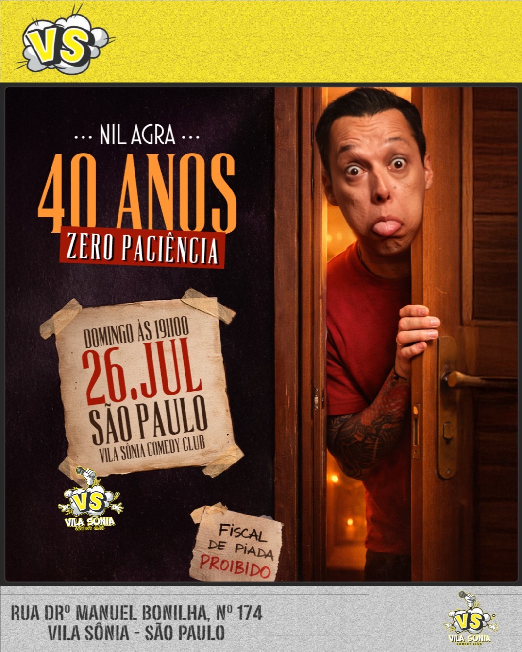 NIL AGRA - 40 ANOS ZERO PACIÊNCIA 