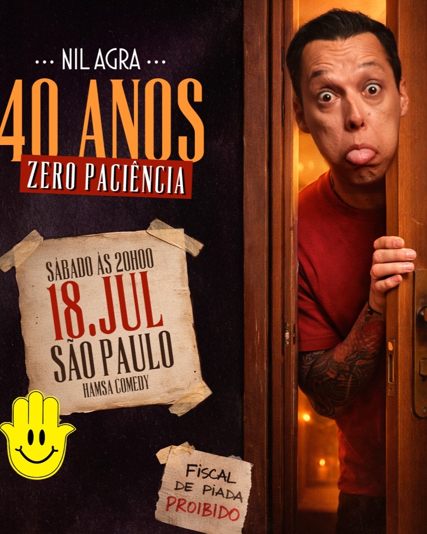 NIL AGRA EM 40 ANOS  ZERO PACIÊNCIA  | HAMSA COMEDY