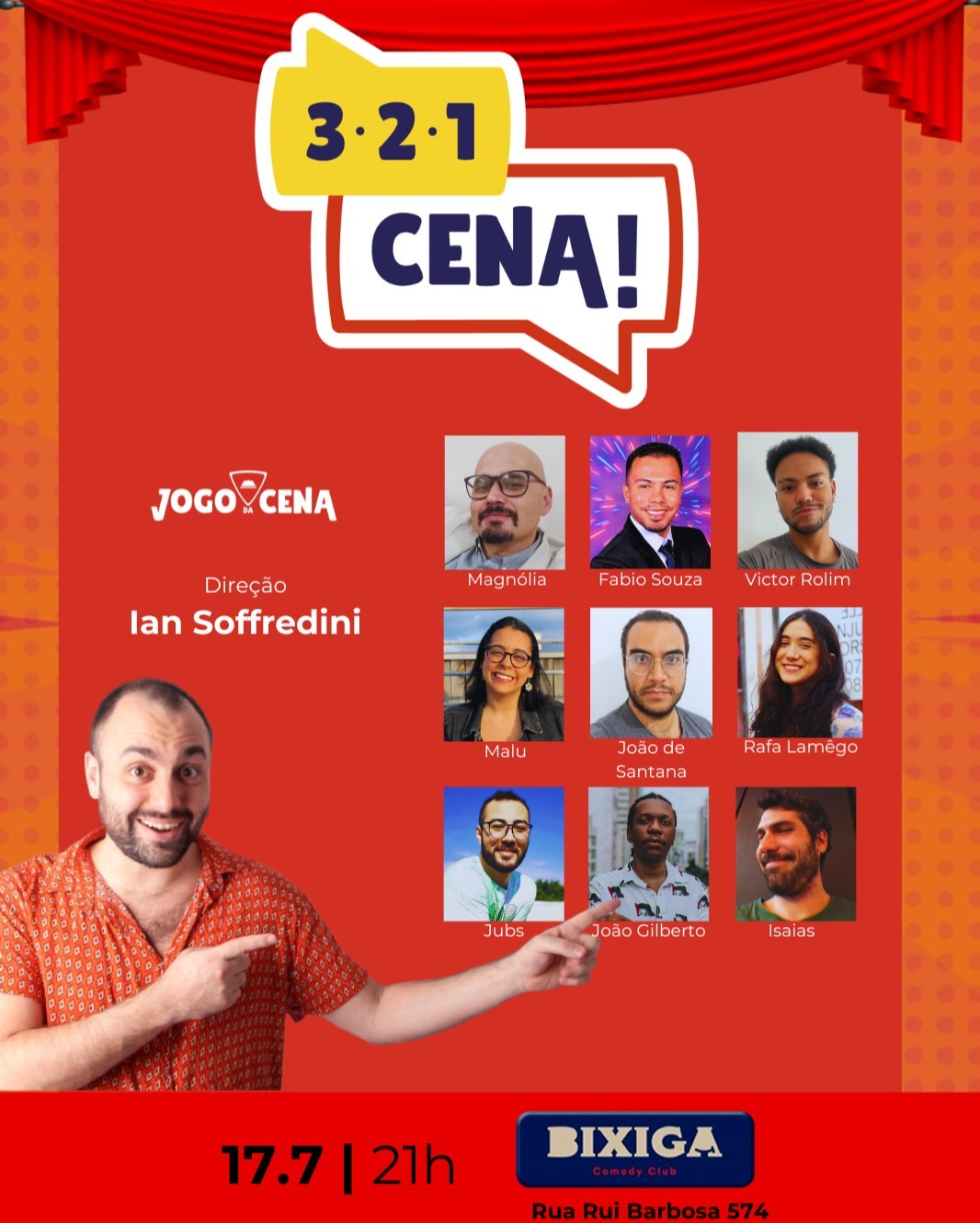 3,2,1... CENA! - Show de Improviso