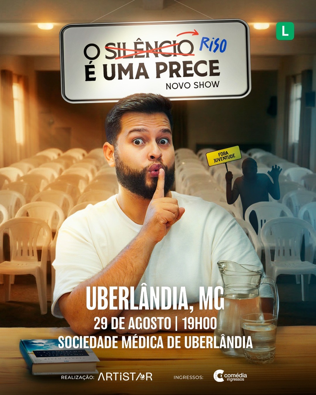 Leo Ritter O Riso é uma prece em Uberlândia