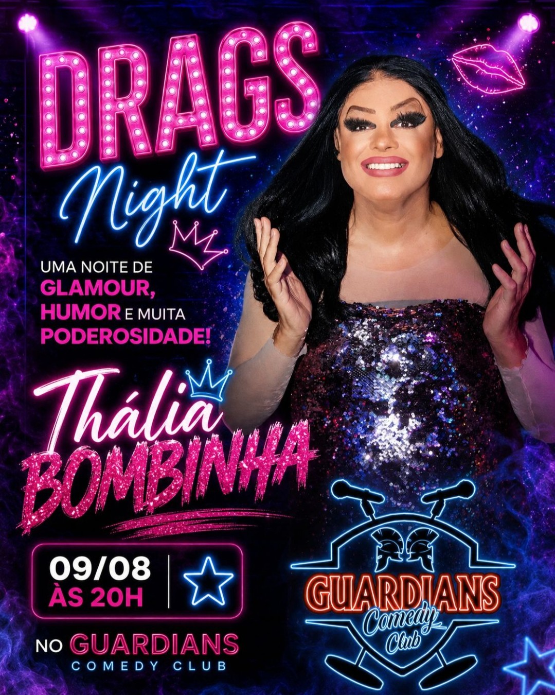Thália Bombinha apresenta Drags Night | Goiânia | Guardians Comedy