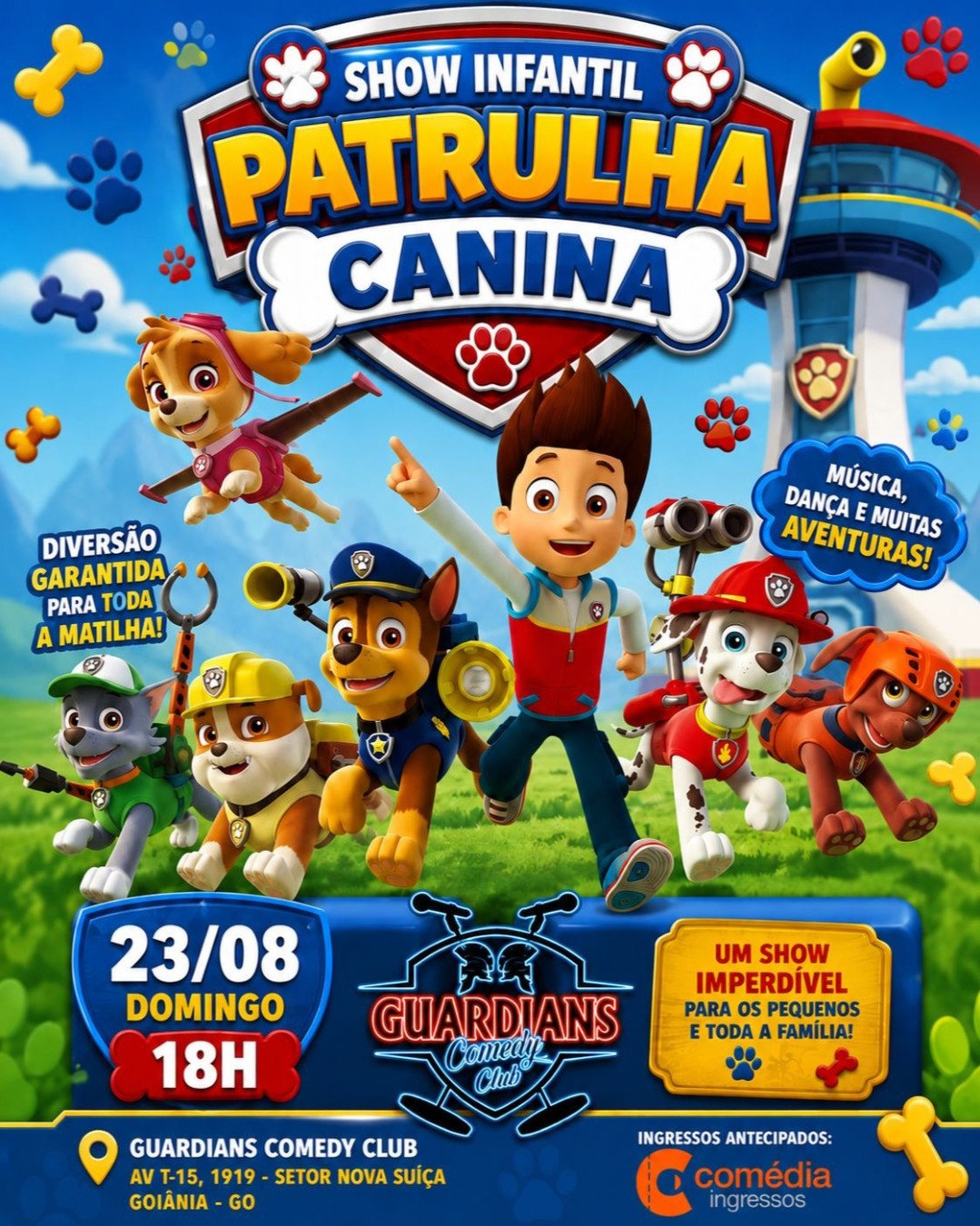 Show Infantil Patrulha Canina