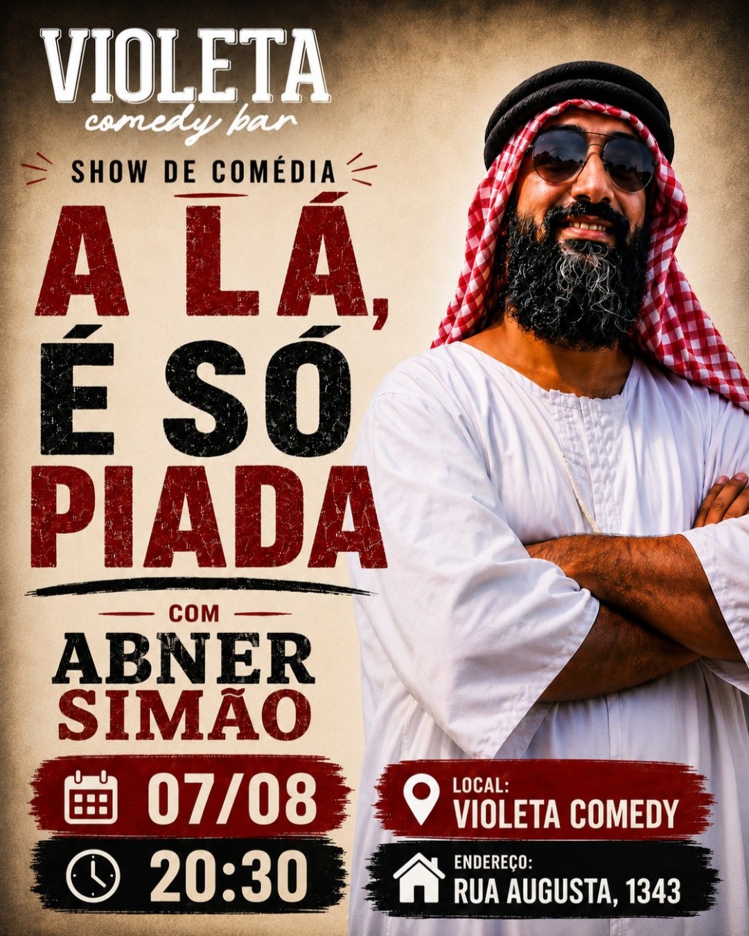 ABNER SIMÃO em ALÁ, É SÓ PIADA