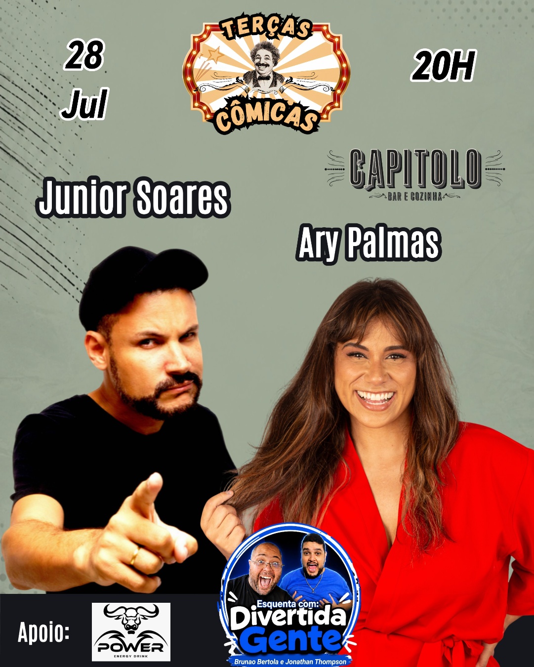 Terças Cômicas com Junior Soares e Ary Palmas